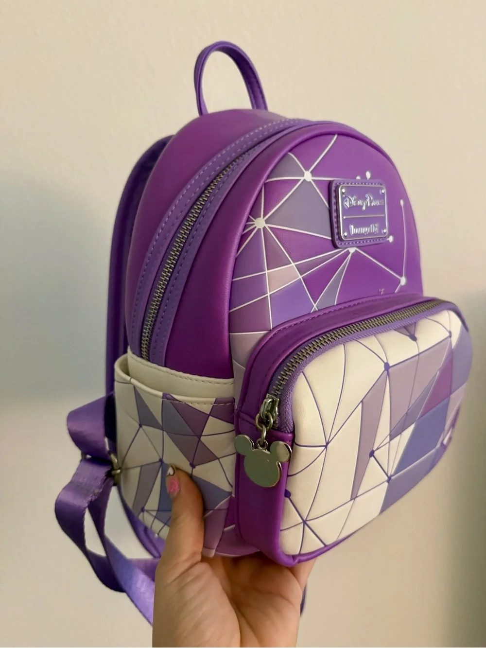 Disney Parks Purple Wall Loungefly Backpack
